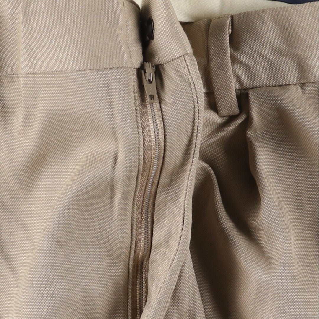 Ralph Lauren POLO GOLF two-pleat slacks, men's size W34 polyester Beige type Vintage Second Hand