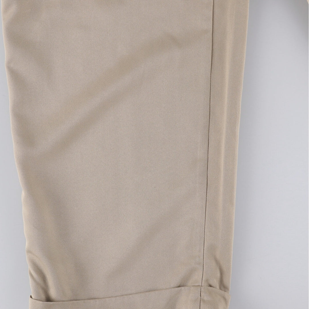 Ralph Lauren POLO GOLF two-pleat slacks, men's size W34 polyester Beige type Vintage Second Hand
