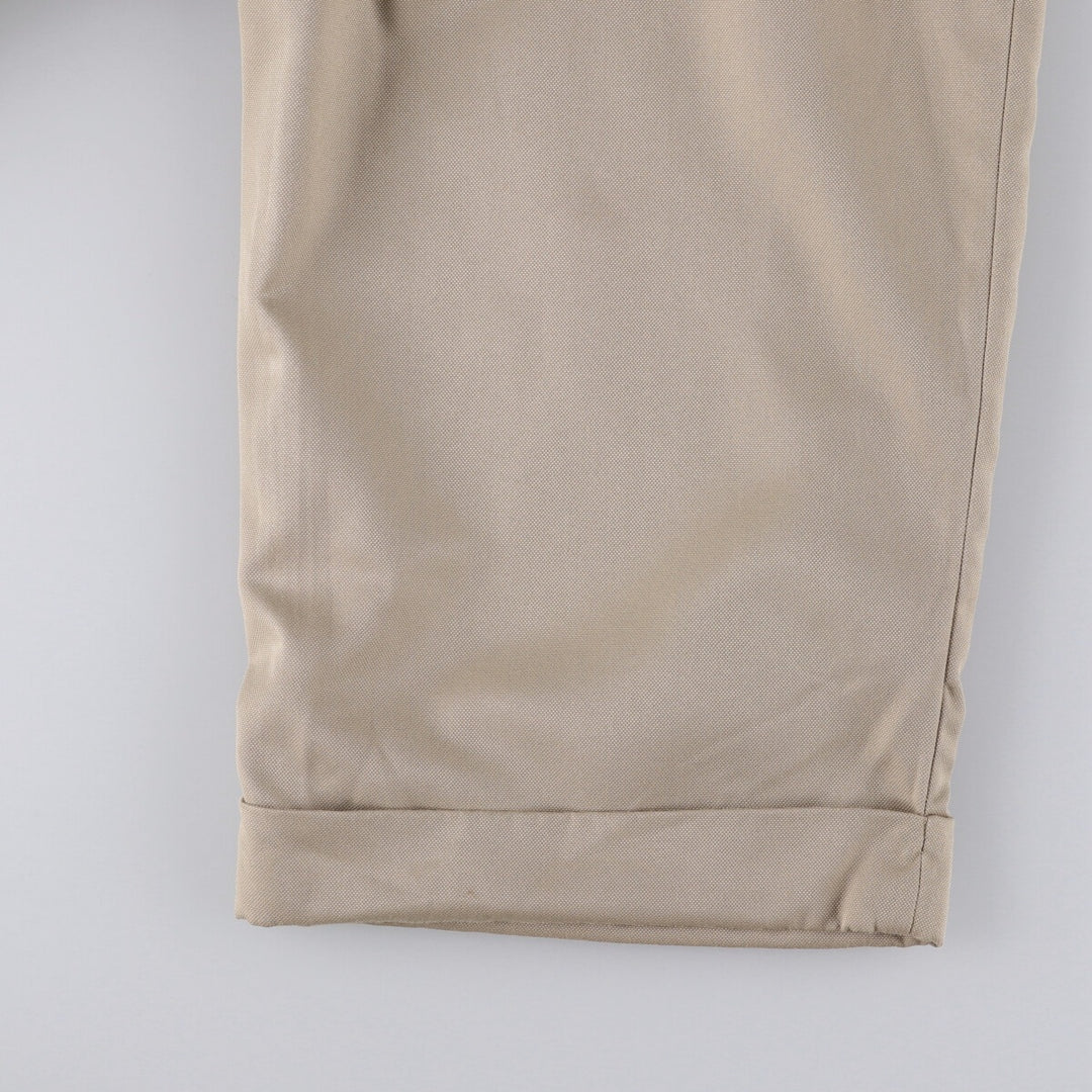 Ralph Lauren POLO GOLF two-pleat slacks, men's size W34 polyester Beige type Vintage Second Hand