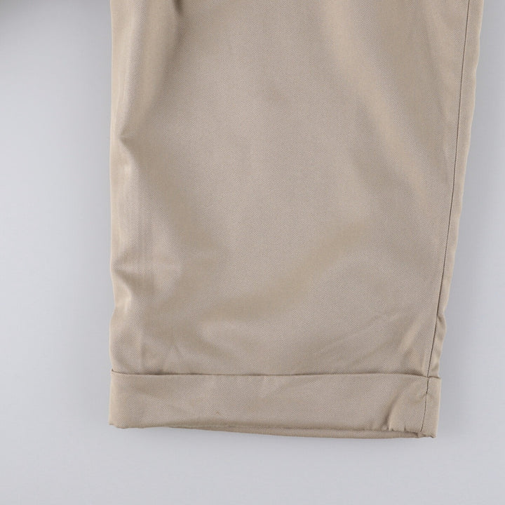Ralph Lauren POLO GOLF two-pleat slacks, men's size W34 polyester Beige type Vintage Second Hand