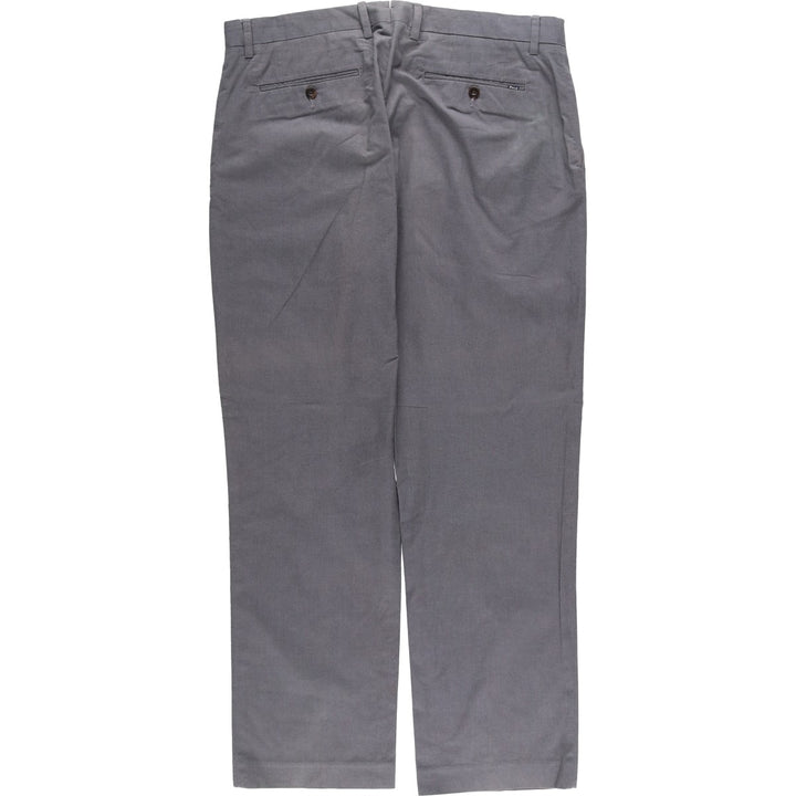 Ralph Lauren POLO RALPH LAUREN STRETCH CLASSIC FIT Cotton Slacks Men's Size W37 cotton gray type Vintage Second Hand