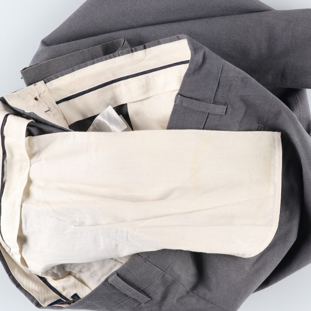 Ralph Lauren POLO RALPH LAUREN STRETCH CLASSIC FIT Cotton Slacks Men's Size W37 cotton gray type Vintage Second Hand