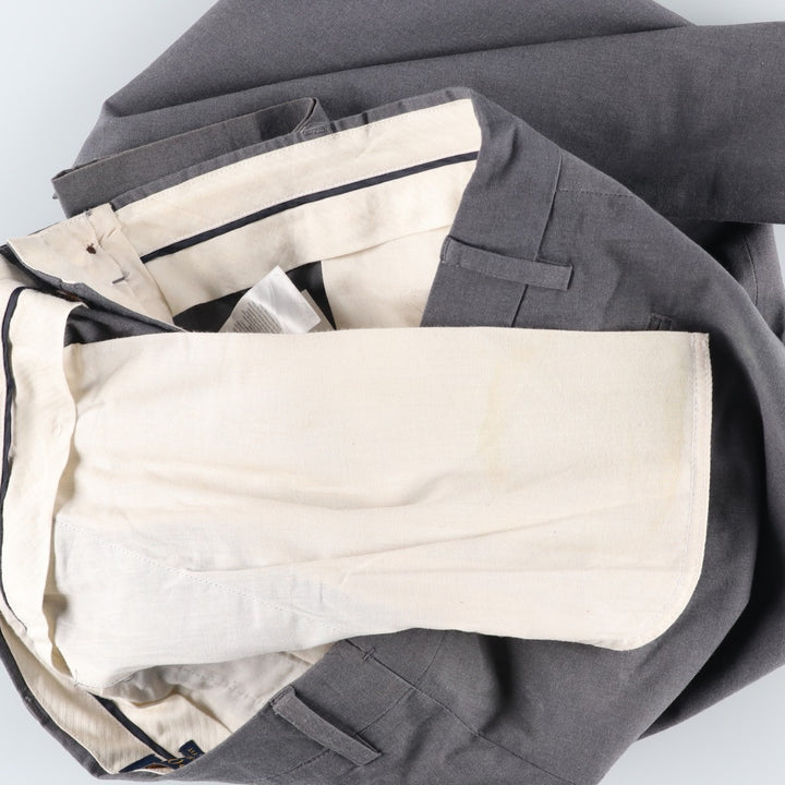 Ralph Lauren POLO RALPH LAUREN STRETCH CLASSIC FIT Cotton Slacks Men's Size W37 cotton gray type Vintage Second Hand
