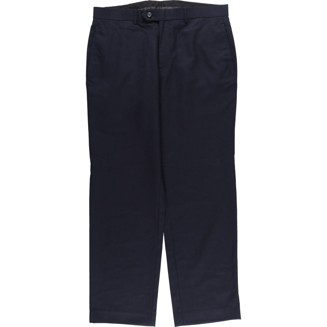 Ralph Lauren TOTAL COMFORT wool pants, men's size W35. wool navy blue type Vintage Second Hand