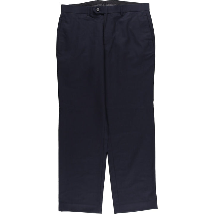 Ralph Lauren TOTAL COMFORT wool pants, men's size W35. wool navy blue type Vintage Second Hand