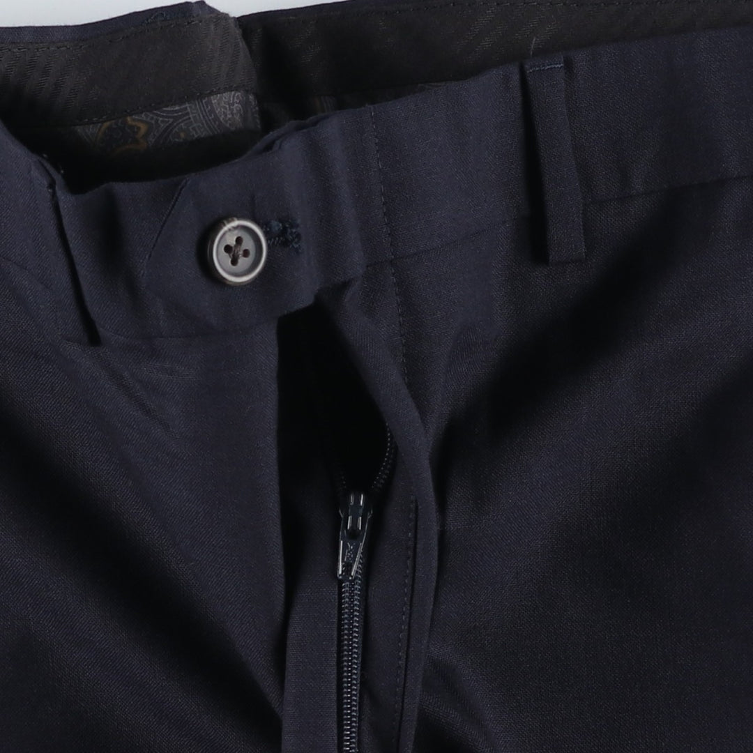 Ralph Lauren TOTAL COMFORT wool pants, men's size W35. wool navy blue type Vintage Second Hand
