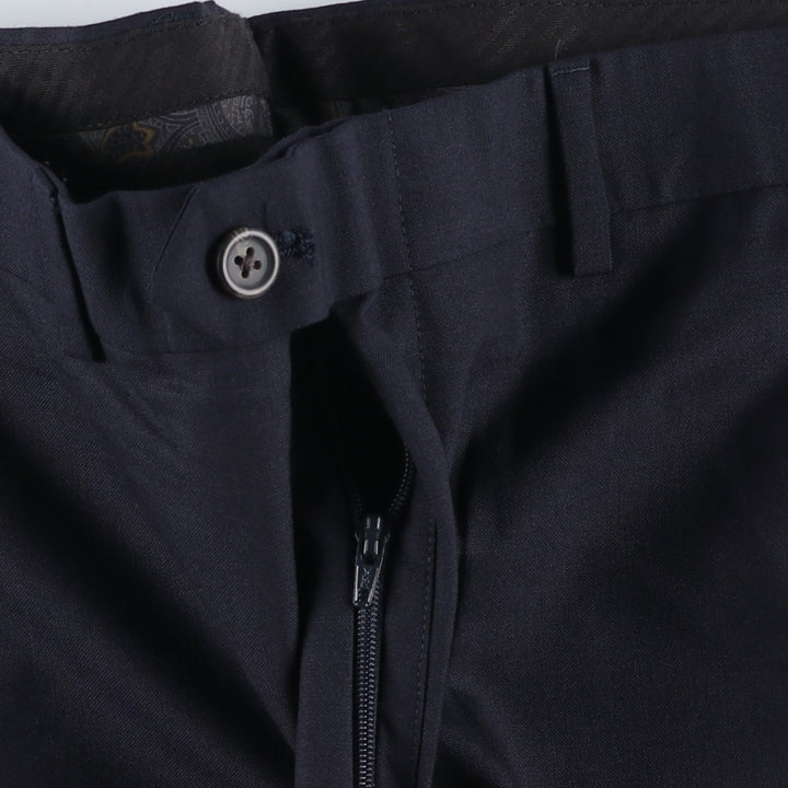 Ralph Lauren TOTAL COMFORT wool pants, men's size W35. wool navy blue type Vintage Second Hand