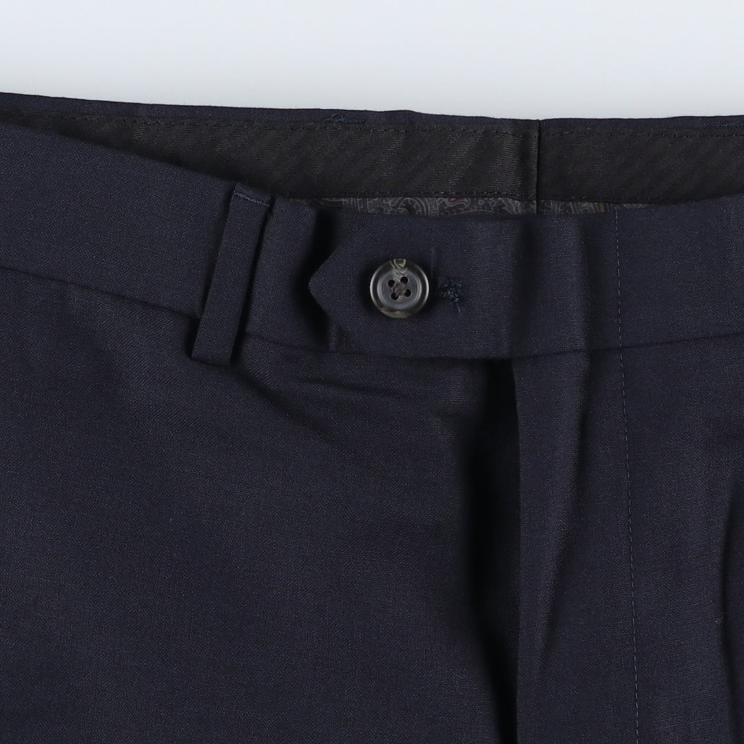 Ralph Lauren TOTAL COMFORT wool pants, men's size W35. wool navy blue type Vintage Second Hand