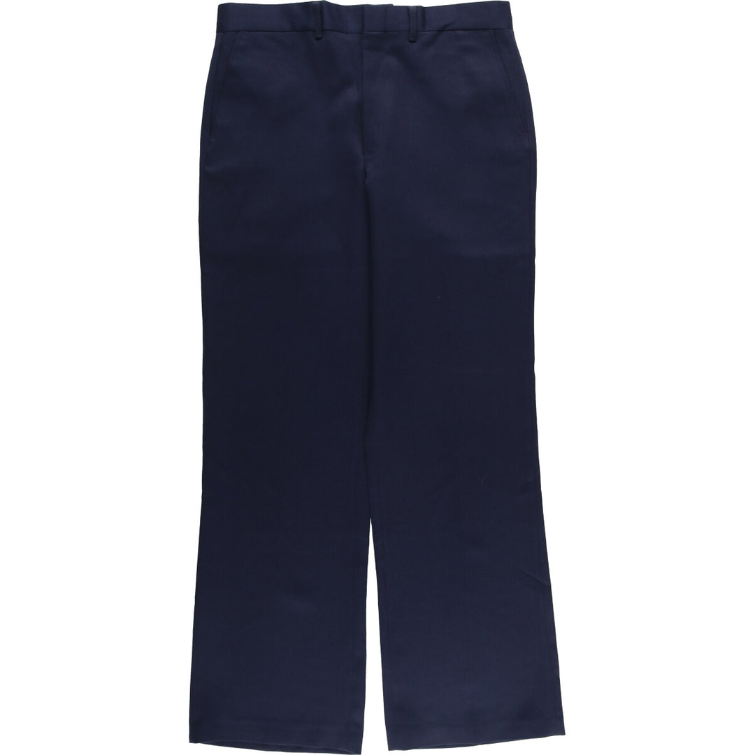 Vintage 70s-80'S Sears Prema-Press Reg. Fit Men's Slacks, Size 33 (approx.) unclear navy blue type Vintage Second Hand