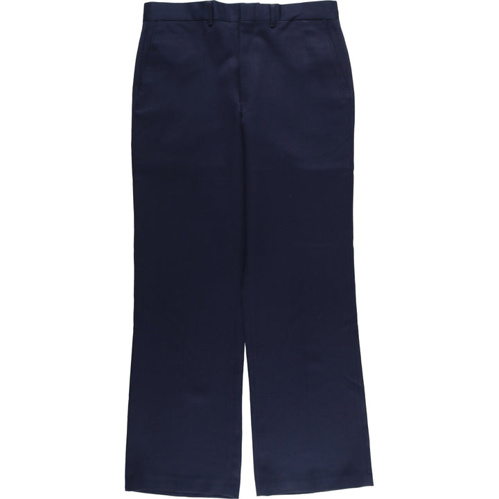 Vintage 70s-80'S Sears Prema-Press Reg. Fit Men's Slacks, Size 33 (approx.) unclear navy blue type Vintage Second Hand