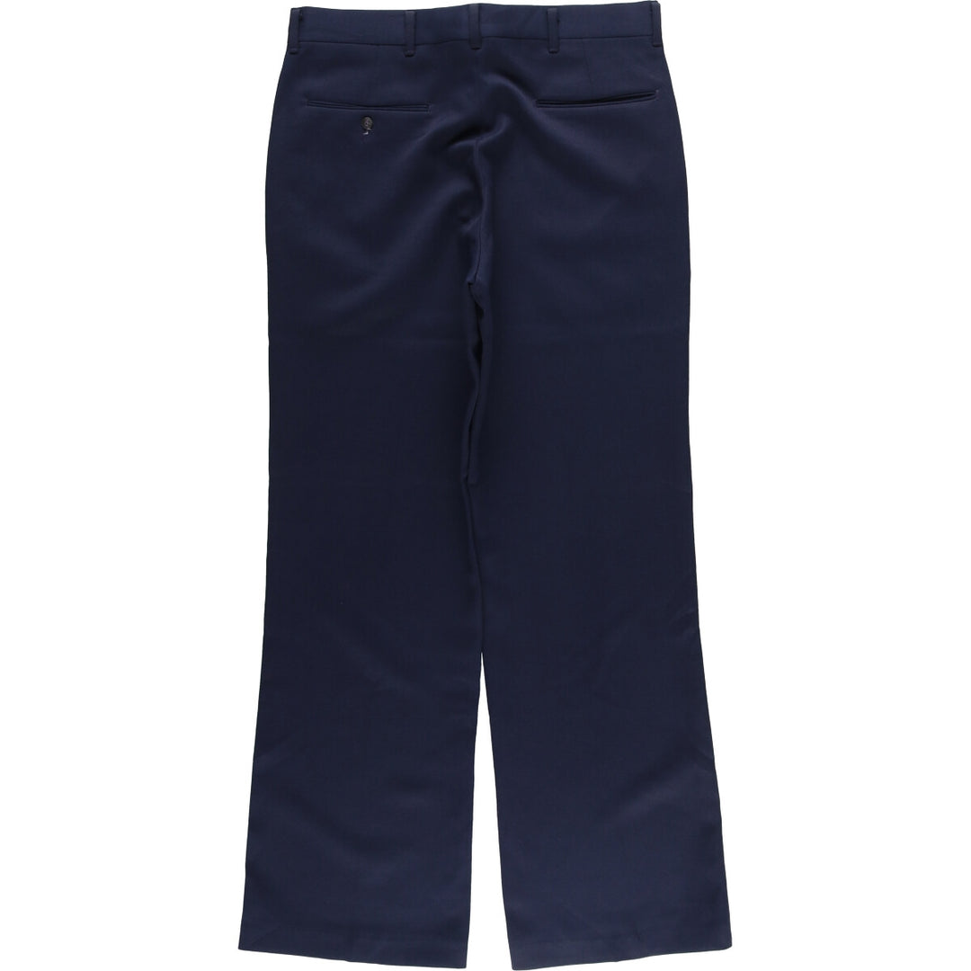 Vintage 70s-80'S Sears Prema-Press Reg. Fit Men's Slacks, Size 33 (approx.) unclear navy blue type Vintage Second Hand