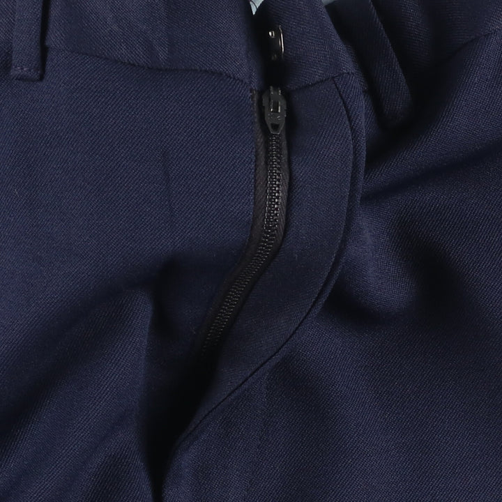 Vintage 70s-80'S Sears Prema-Press Reg. Fit Men's Slacks, Size 33 (approx.) unclear navy blue type Vintage Second Hand