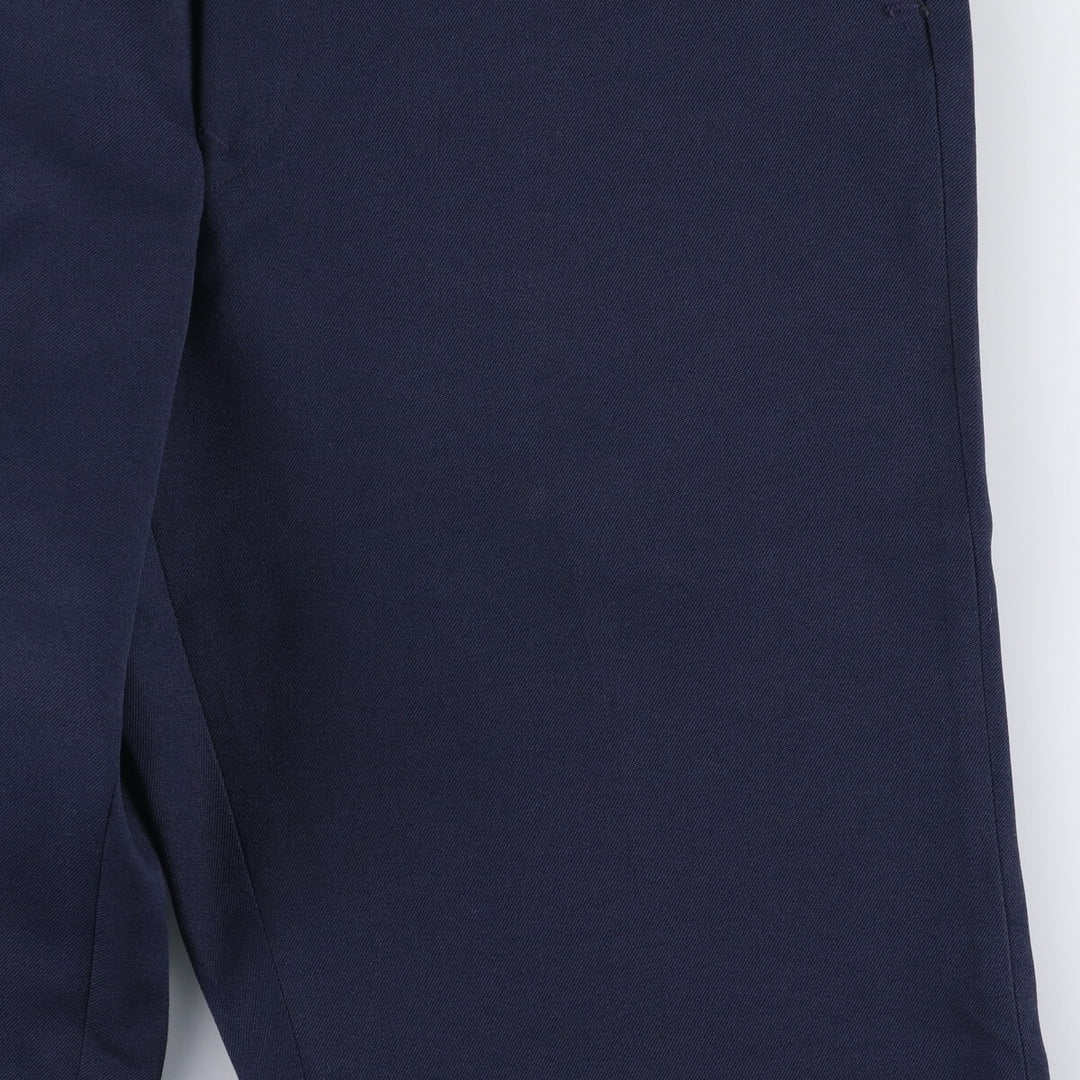 Vintage 70s-80'S Sears Prema-Press Reg. Fit Men's Slacks, Size 33 (approx.) unclear navy blue type Vintage Second Hand