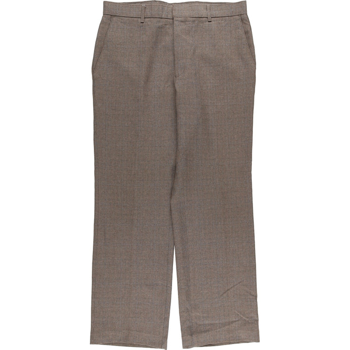 Vintage 1980'S Levi's Action Slacks, Check Pattern, Men's Size 34 unclear brown type Vintage Second Hand
