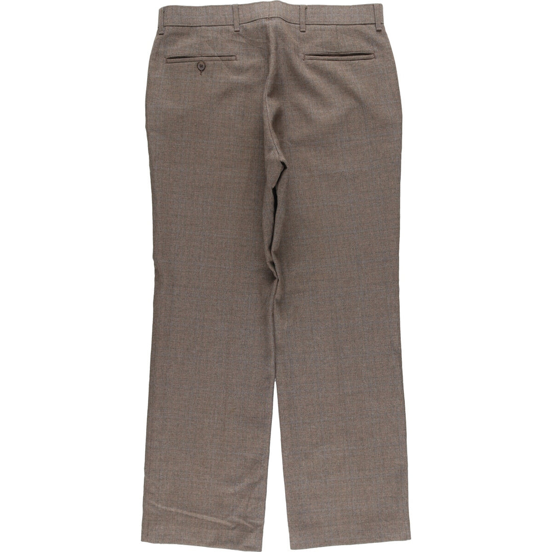 Vintage 1980'S Levi's Action Slacks, Check Pattern, Men's Size 34 unclear brown type Vintage Second Hand