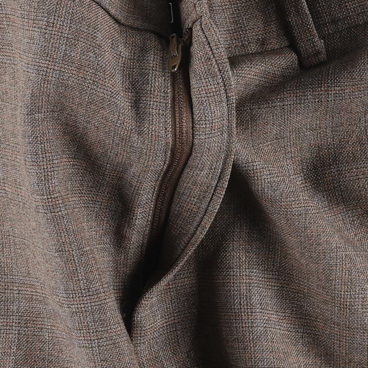 Vintage 1980'S Levi's Action Slacks, Check Pattern, Men's Size 34 unclear brown type Vintage Second Hand