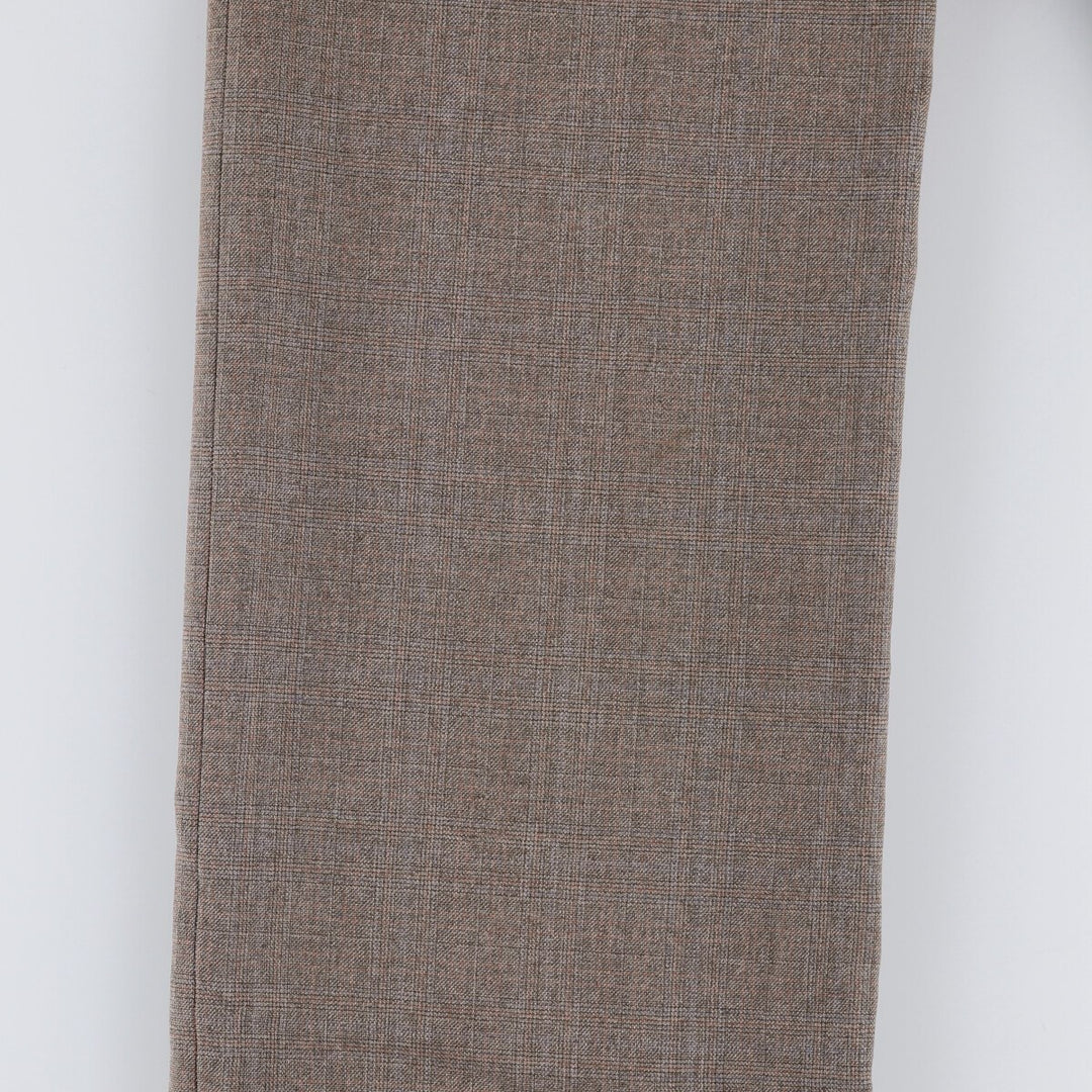 Vintage 1980'S Levi's Action Slacks, Check Pattern, Men's Size 34 unclear brown type Vintage Second Hand