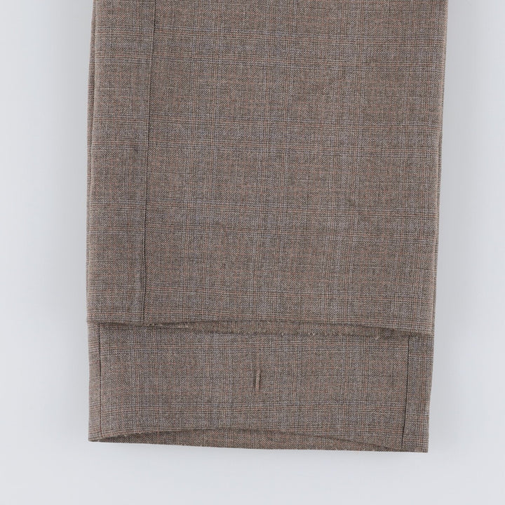 Vintage 1980'S Levi's Action Slacks, Check Pattern, Men's Size 34 unclear brown type Vintage Second Hand