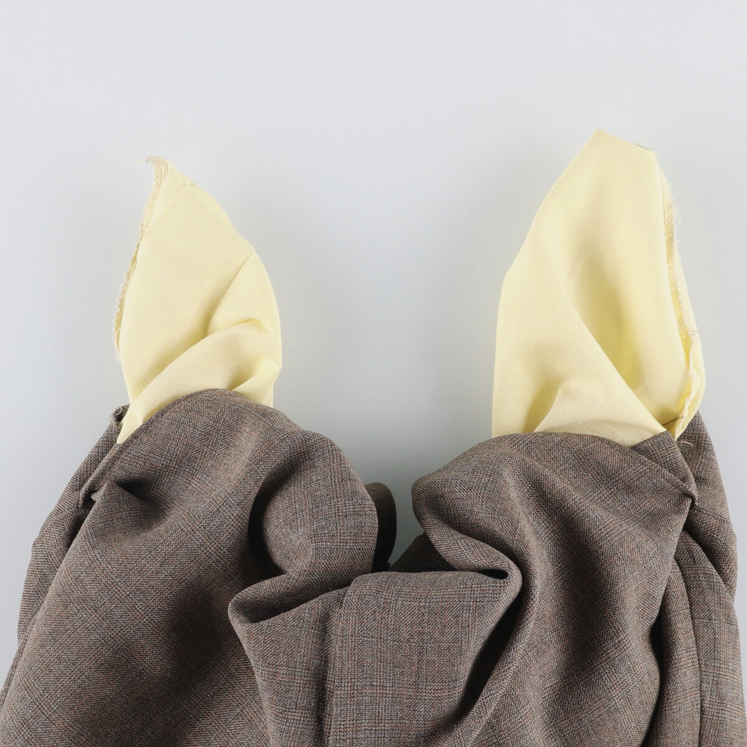 Vintage 1980'S Levi's Action Slacks, Check Pattern, Men's Size 34 unclear brown type Vintage Second Hand