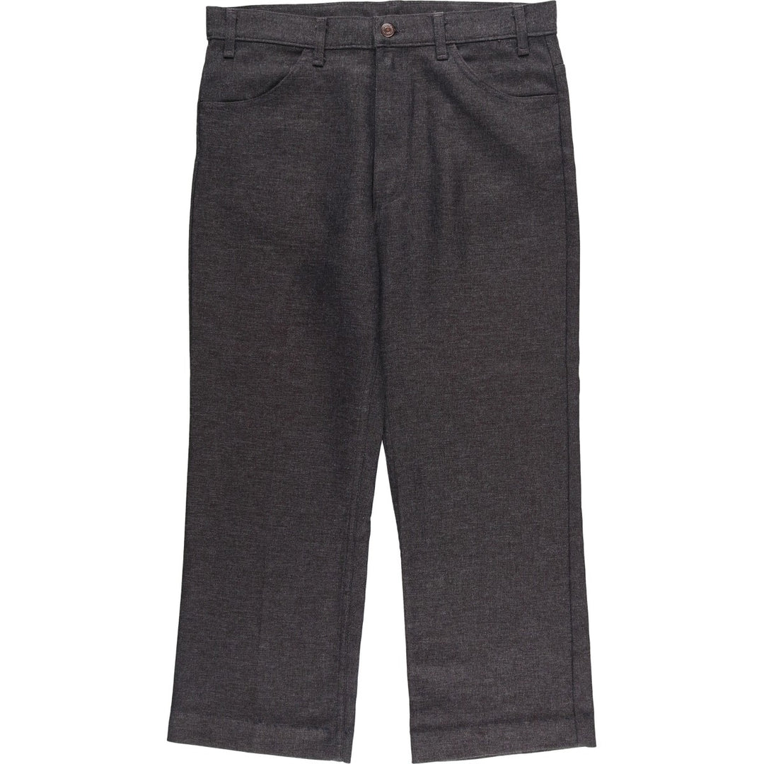 90'S Levi's 10517-9055 Flare Pants, Made in USA, Men's, Size 36, Vintage polyester gray type Vintage Second Hand