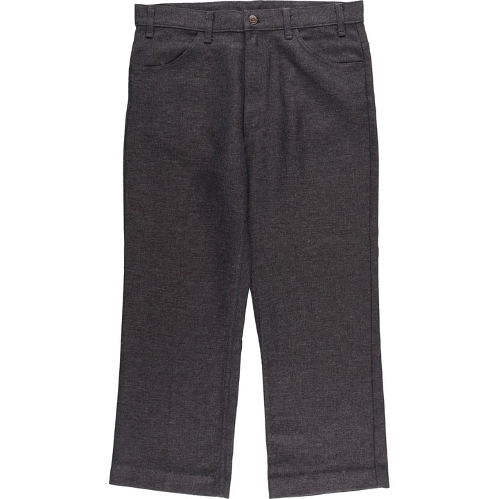 90'S Levi's 10517-9055 Flare Pants, Made in USA, Men's, Size 36, Vintage polyester gray type Vintage Second Hand