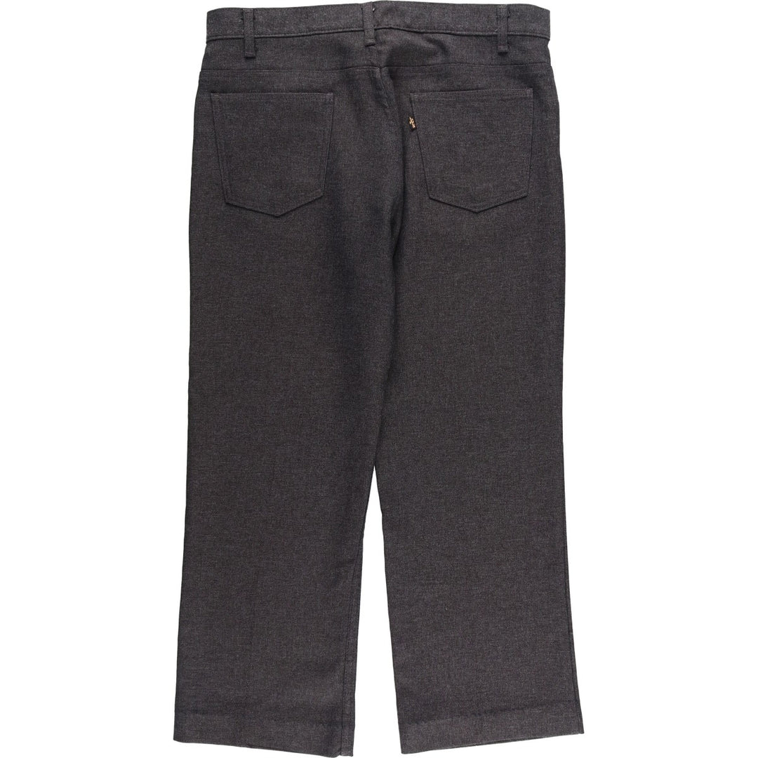 90'S Levi's 10517-9055 Flare Pants, Made in USA, Men's, Size 36, Vintage polyester gray type Vintage Second Hand