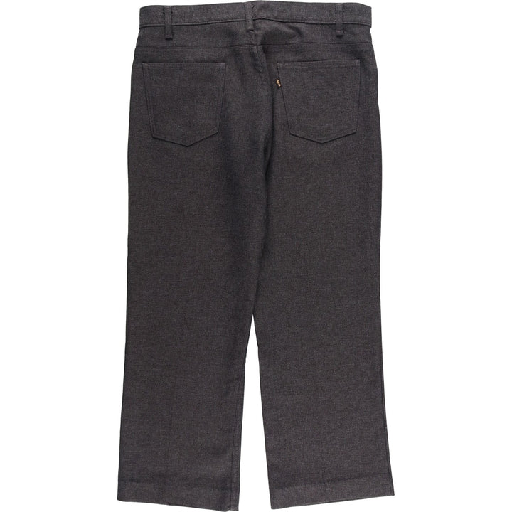 90'S Levi's 10517-9055 Flare Pants, Made in USA, Men's, Size 36, Vintage polyester gray type Vintage Second Hand