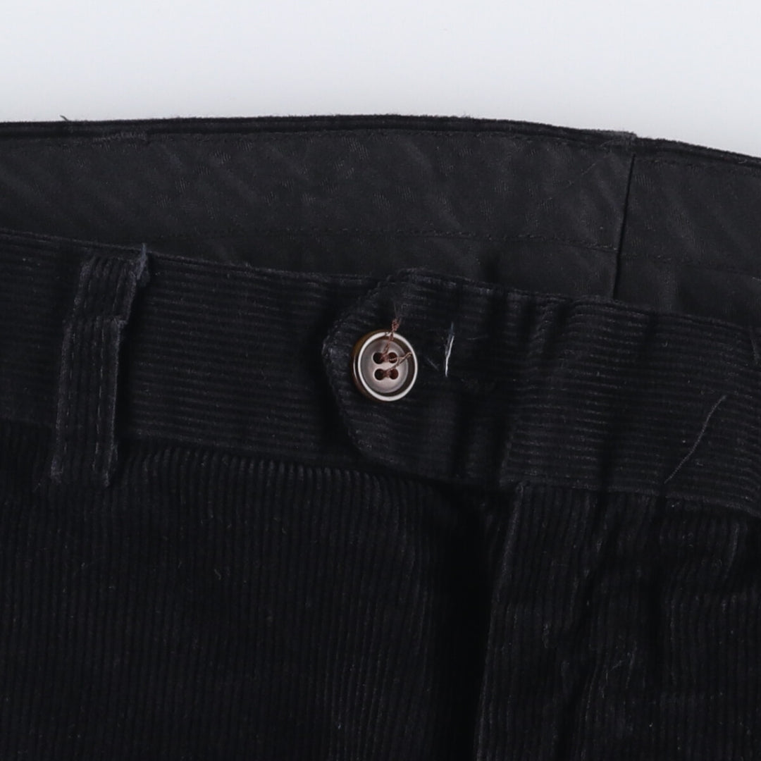 GEOFFRE BEENE Corduroy Pants Men's Size W33 cotton black type Vintage Second Hand