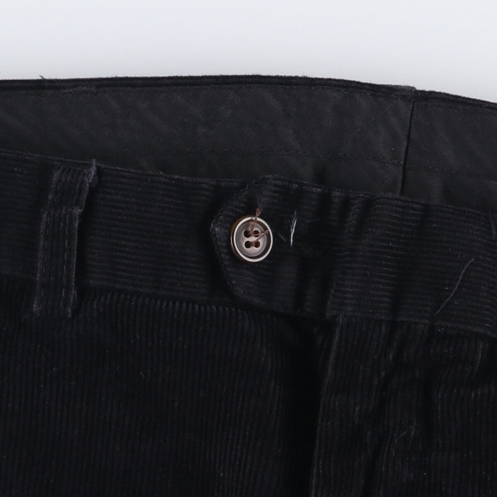 GEOFFRE BEENE Corduroy Pants Men's Size W33 cotton black type Vintage Second Hand
