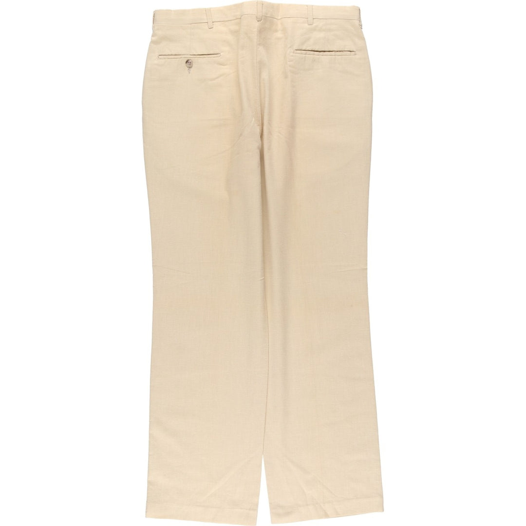 Vintage two-pleat slacks, made in the USA, men's size W34. unclear Beige type Vintage Second Hand