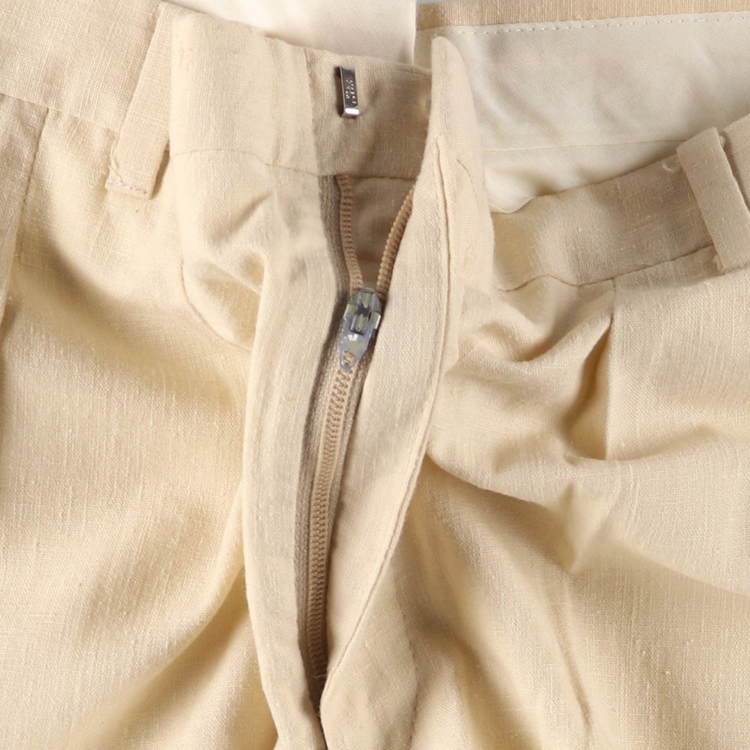 Vintage two-pleat slacks, made in the USA, men's size W34. unclear Beige type Vintage Second Hand