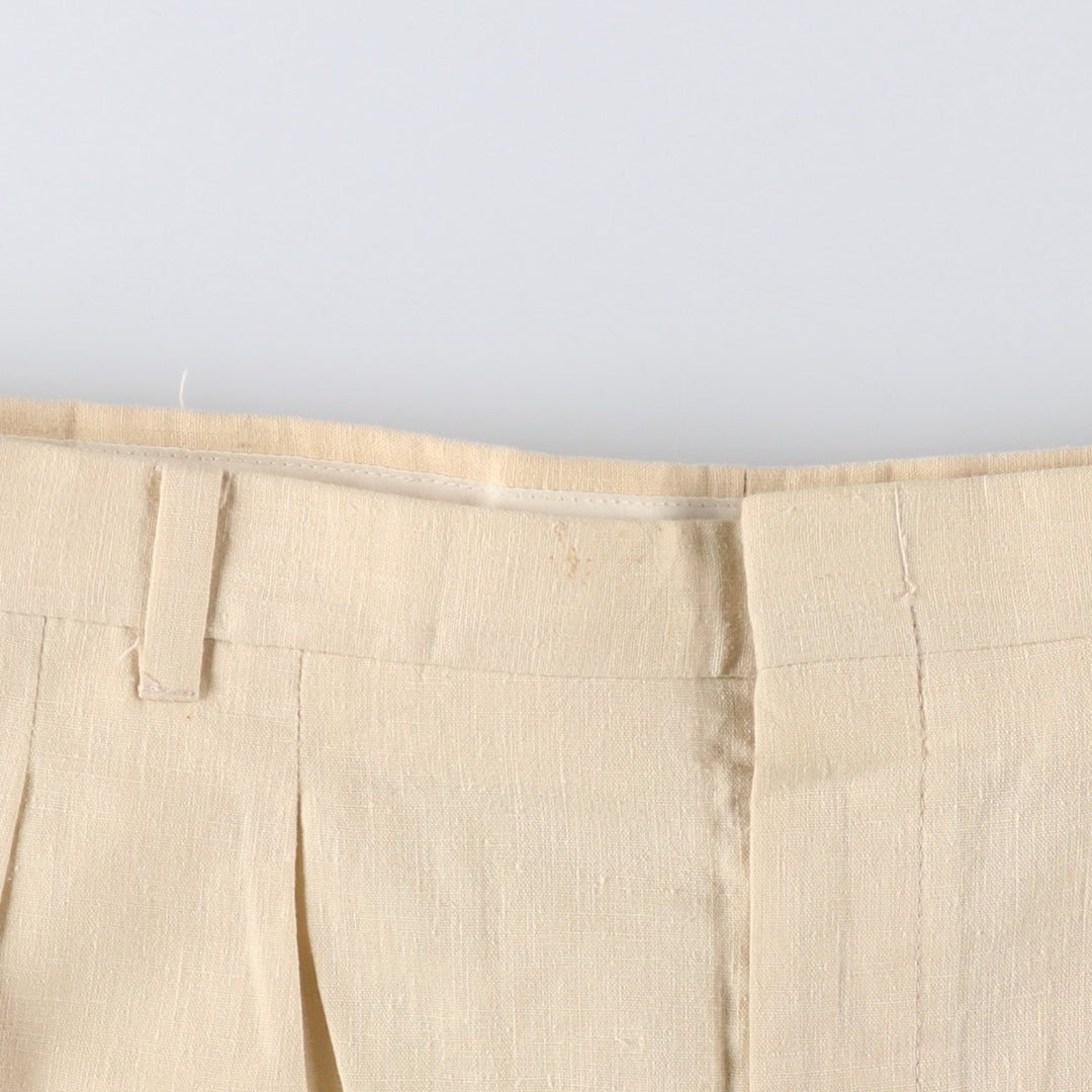 Vintage two-pleat slacks, made in the USA, men's size W34. unclear Beige type Vintage Second Hand