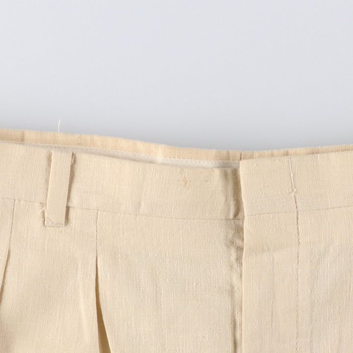 Vintage two-pleat slacks, made in the USA, men's size W34. unclear Beige type Vintage Second Hand