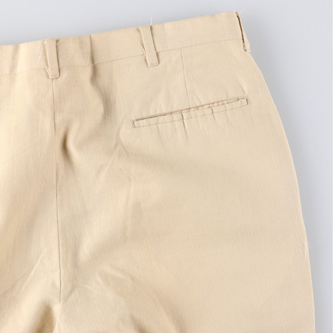 Vintage two-pleat slacks, made in the USA, men's size W34. unclear Beige type Vintage Second Hand