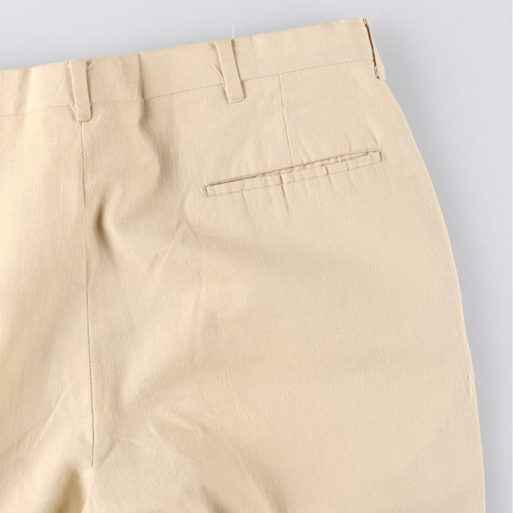 Vintage two-pleat slacks, made in the USA, men's size W34. unclear Beige type Vintage Second Hand