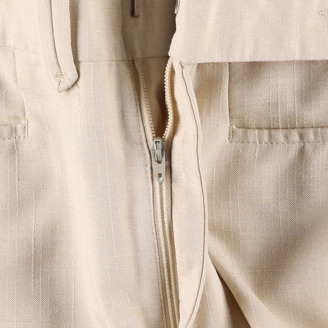 90'S Locker Room Ripstop Slacks Wide Pants Men's W36 (approx.) unclear unbleached Vintage Second Hand