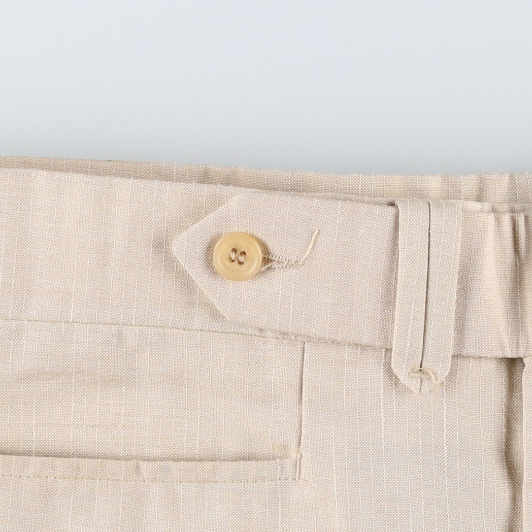 90'S Locker Room Ripstop Slacks Wide Pants Men's W36 (approx.) unclear unbleached Vintage Second Hand