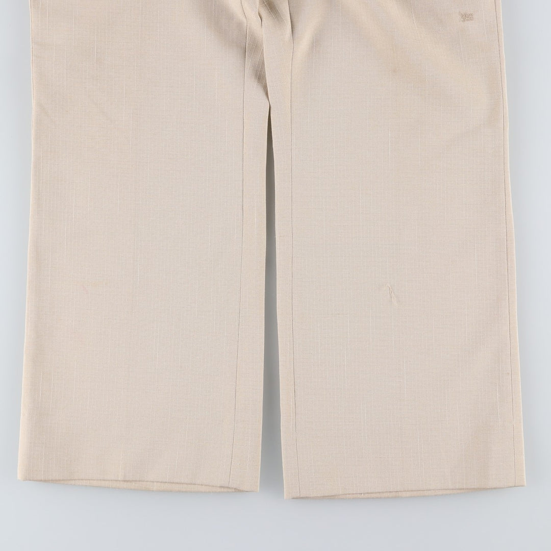 90'S Locker Room Ripstop Slacks Wide Pants Men's W36 (approx.) unclear unbleached Vintage Second Hand