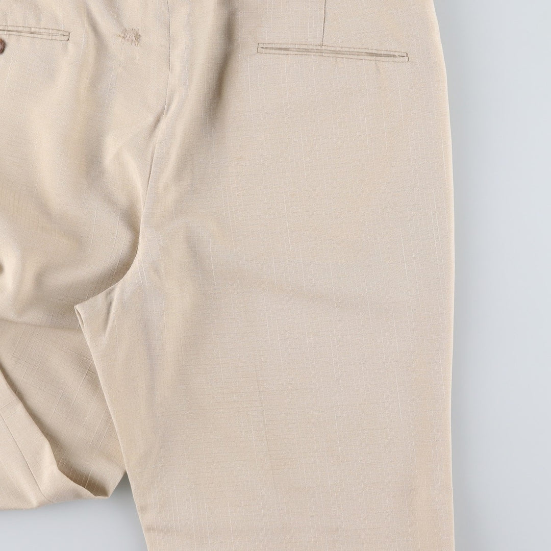 90'S Locker Room Ripstop Slacks Wide Pants Men's W36 (approx.) unclear unbleached Vintage Second Hand