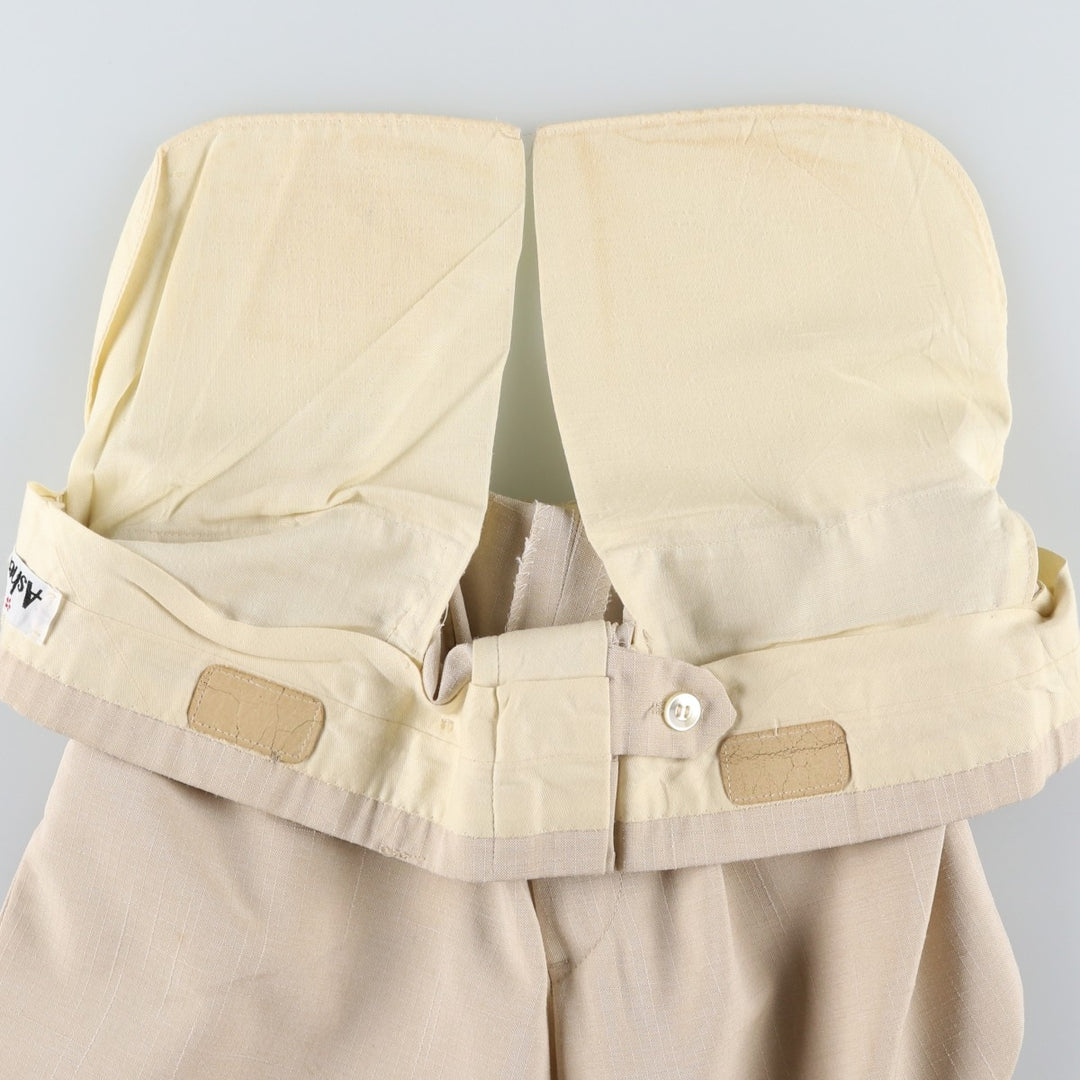 90'S Locker Room Ripstop Slacks Wide Pants Men's W36 (approx.) unclear unbleached Vintage Second Hand