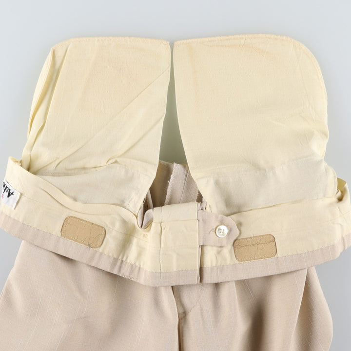 90'S Locker Room Ripstop Slacks Wide Pants Men's W36 (approx.) unclear unbleached Vintage Second Hand