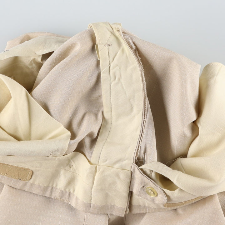 90'S Locker Room Ripstop Slacks Wide Pants Men's W36 (approx.) unclear unbleached Vintage Second Hand