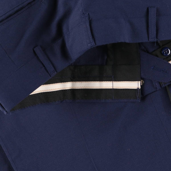 Authentic 1980'S US military USAF Tennessee Apparel Corps slacks, made in the USA, men's size W32 polyester navy blue type Vintage Second Hand