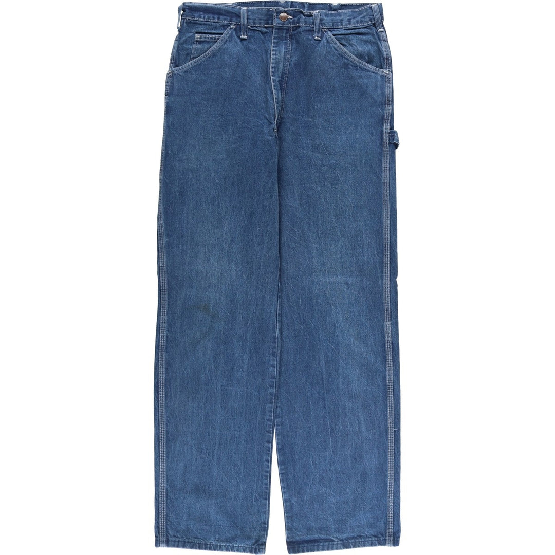 Dickies denim painter pants for men, equivalent to W32 cotton blue type Vintage Second Hand