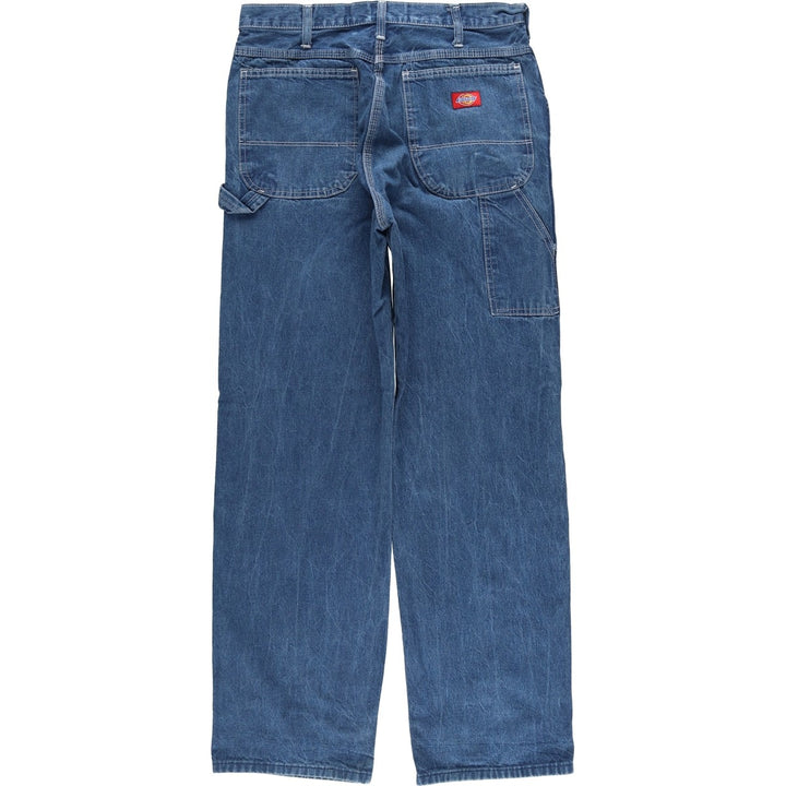 Dickies denim painter pants for men, equivalent to W32 cotton blue type Vintage Second Hand