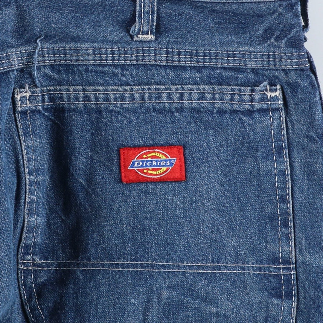 Dickies denim painter pants for men, equivalent to W32 cotton blue type Vintage Second Hand