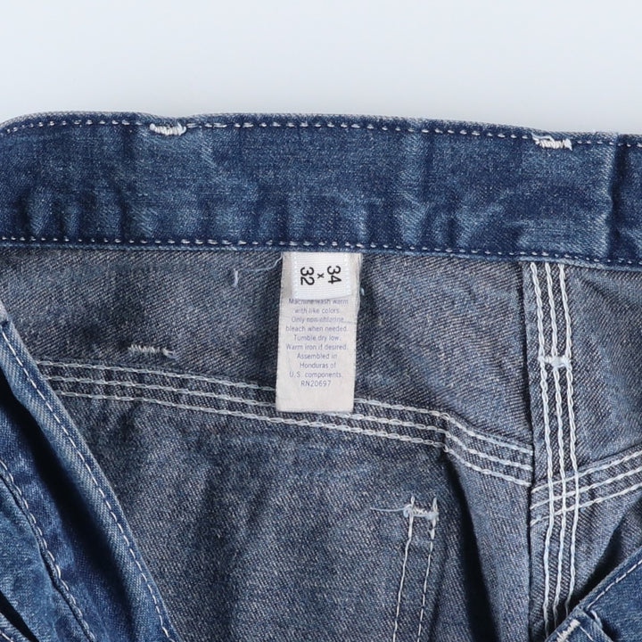 Dickies denim painter pants for men, equivalent to W32 cotton blue type Vintage Second Hand