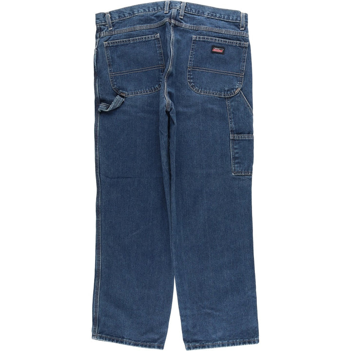 Dickies denim painter pants for men, equivalent to W39 cotton blue type Vintage Second Hand