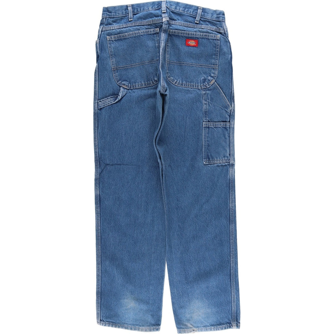 Dickies denim painter pants for men, equivalent to W33 cotton blue type Vintage Second Hand