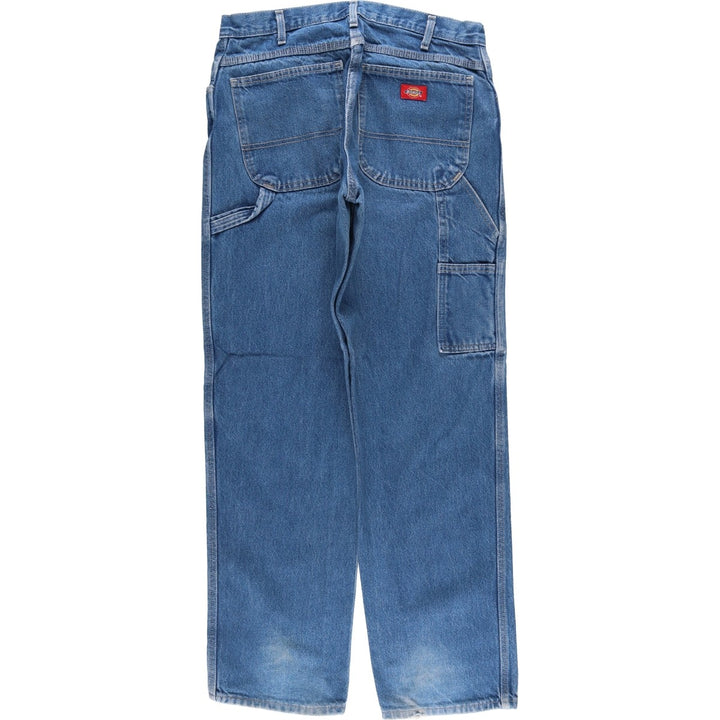 Dickies denim painter pants for men, equivalent to W33 cotton blue type Vintage Second Hand